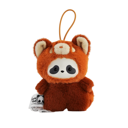 Panda Roll The Zoo In Hands Series Plush Keychain (Box of 6)