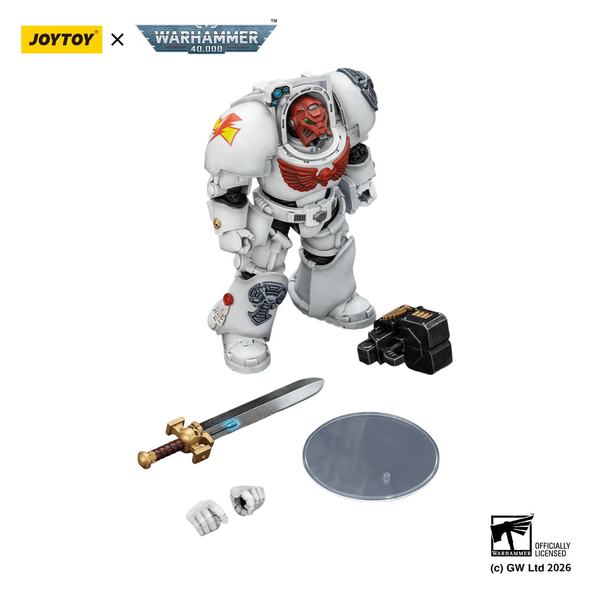 White Scars Terminator 1 with Power Sword and Storm Bolter