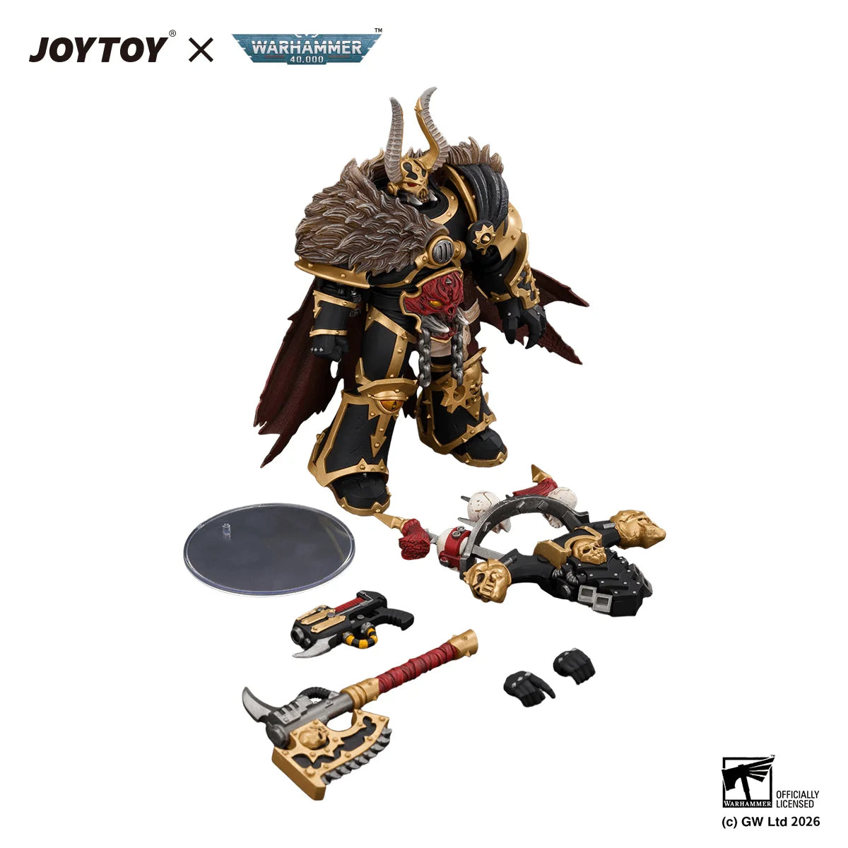Black Legion Chaos Lord with Power Fist, Plasma Pistol and Astartes Chainblade
