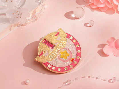 GoodSmile Moment Cardcaptor Sakura 25th Anniversary Rotating Metal Badge