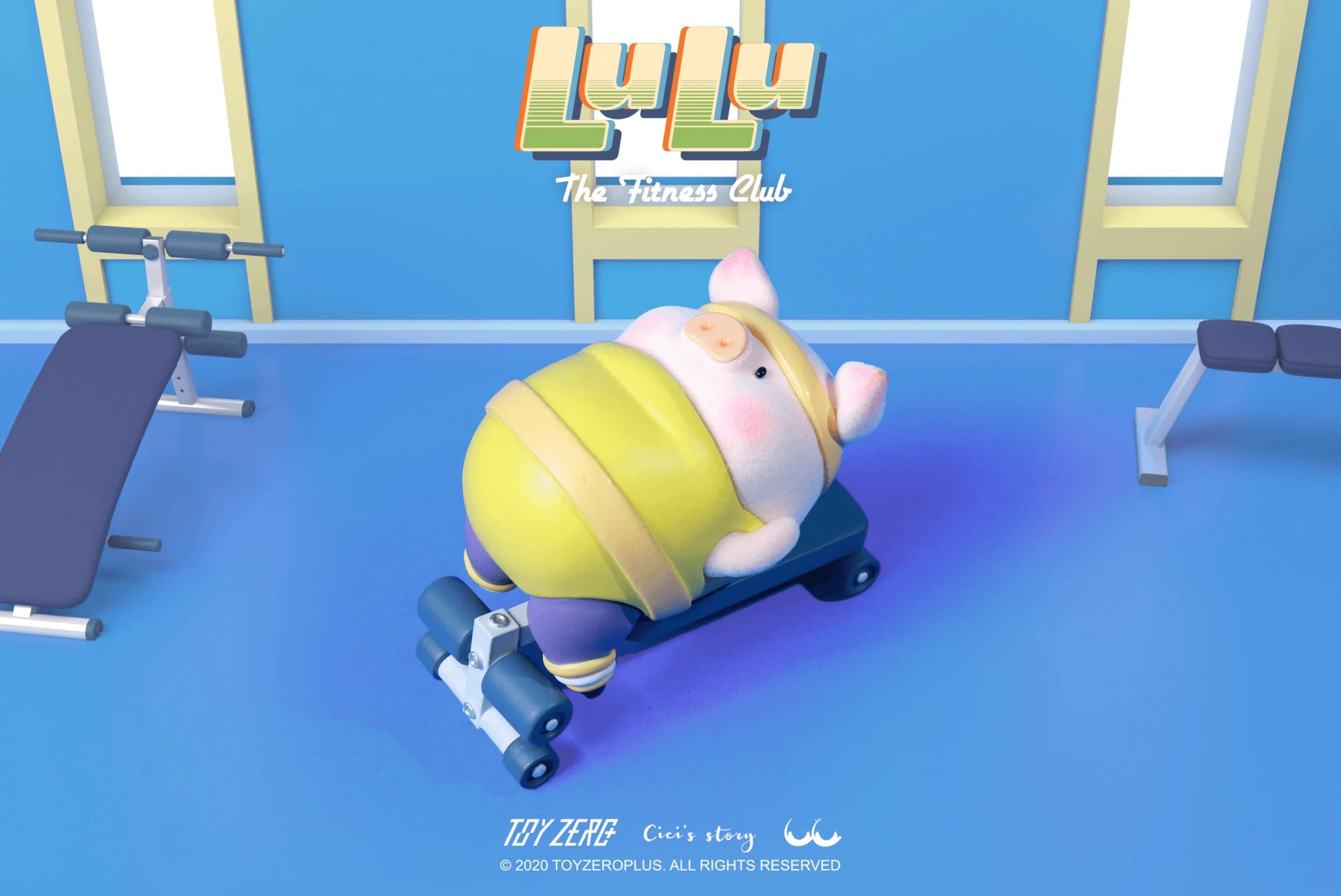 LuLu the Piggy - Fitness Club Series (Box of 8)