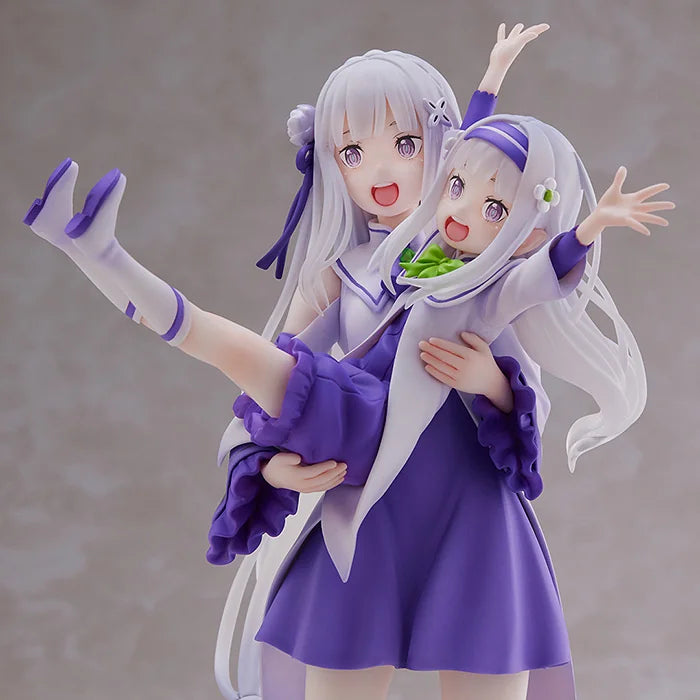 SEGA Re:ZERO Emilia & Childhood Emilia Scale Figure