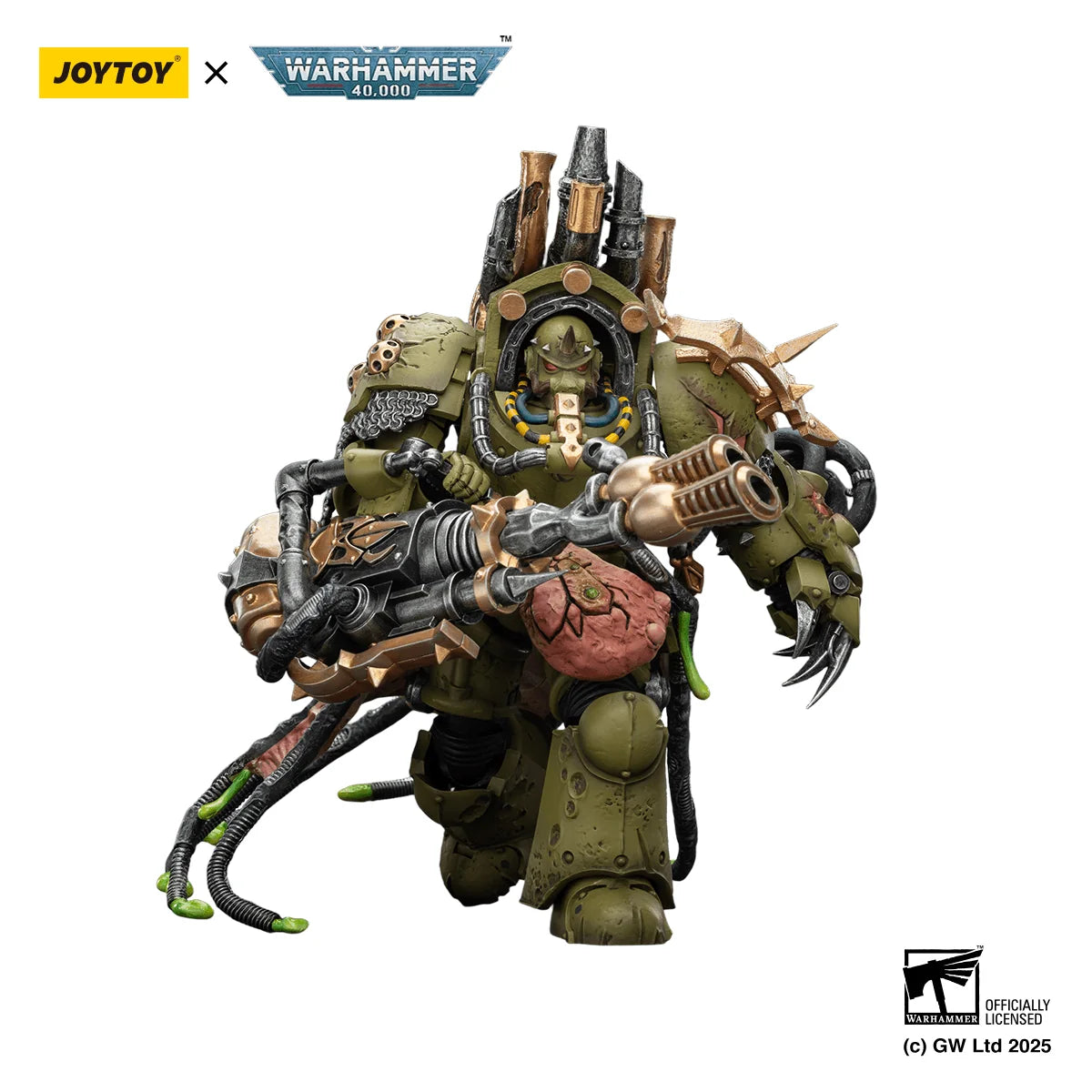 Death Guard Lord of Virulence with Power Fist and Twin Plague Spewer