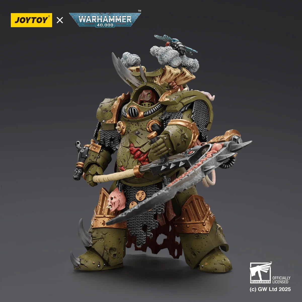 Death Guard Deathshroud Terminator 1 with Manreaper and Plaguespurter Gauntlet
