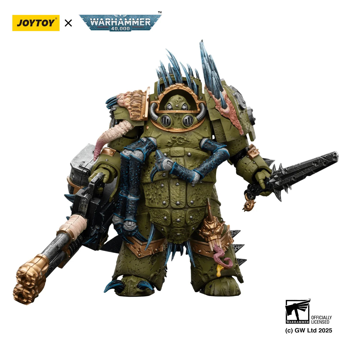 Death Guard Blightlord Terminator 1 with Reaper Autocannon and Bubotic Blades