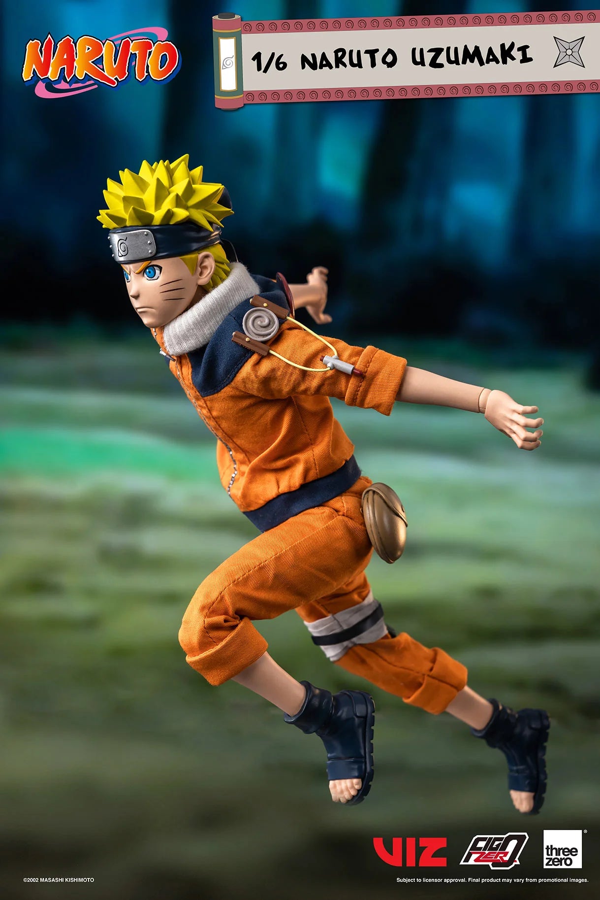 threezero Figzero 1/6 Naruto Uzumaki Action Figure