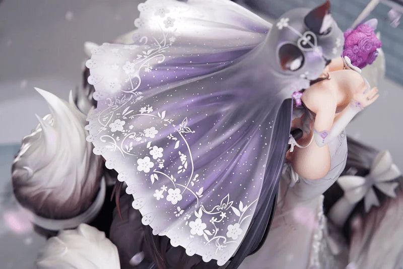 1/7 Scale [Azur Lane] Musashi「Purest Wisteria」Ver. with LED Acrylic Display Box Painted Figure w BONUSes
