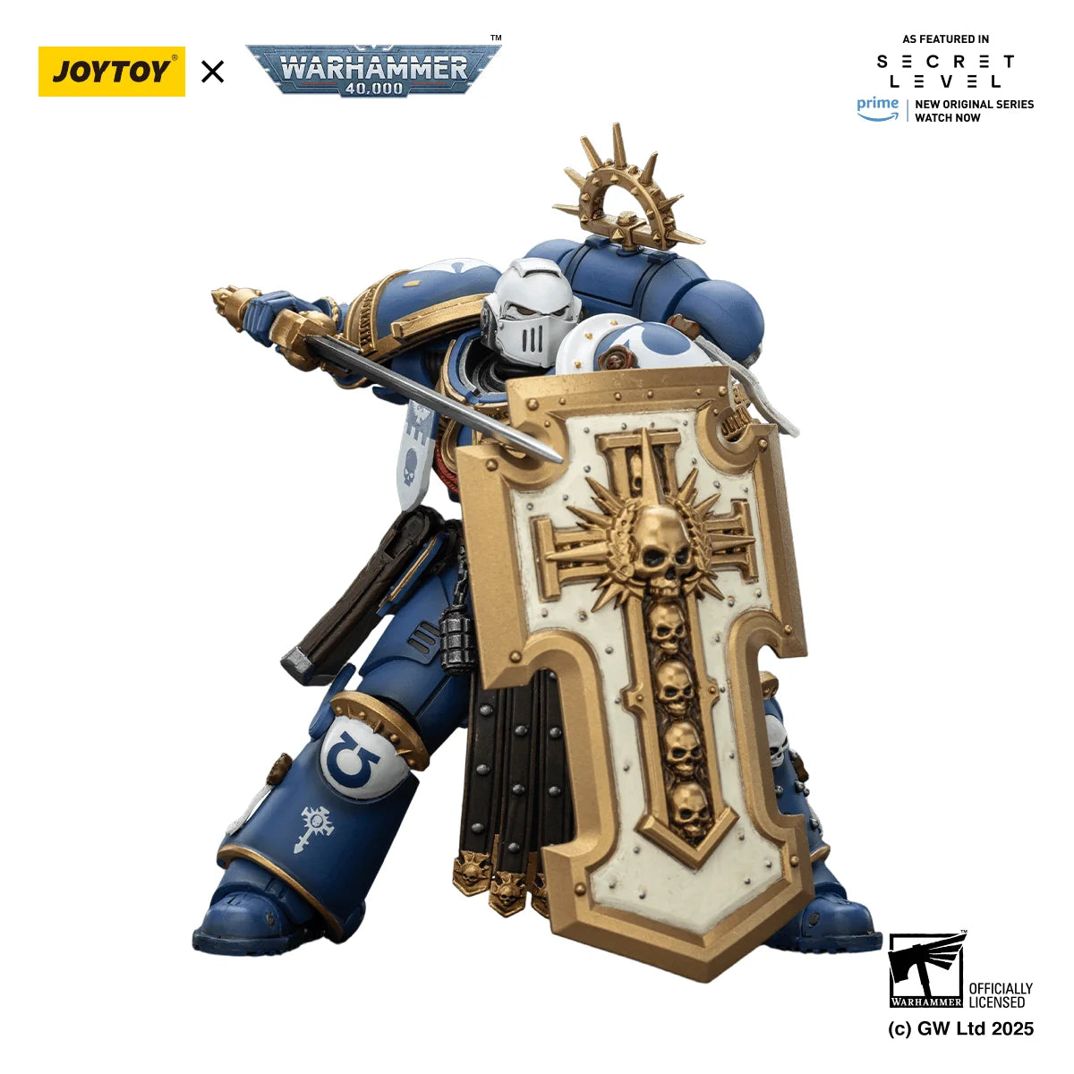 Ultramarines Torvald with Power Sword, Stormshield and Bolt Pistol