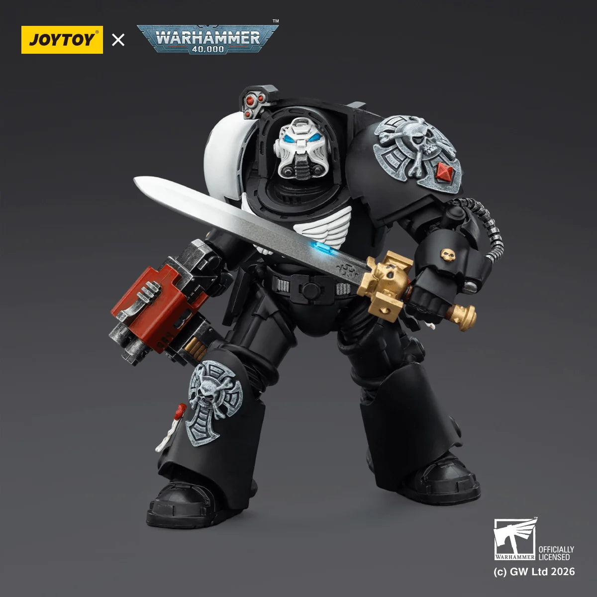 Raven Guard Terminator 1 with Power Sword and Storm Bolter