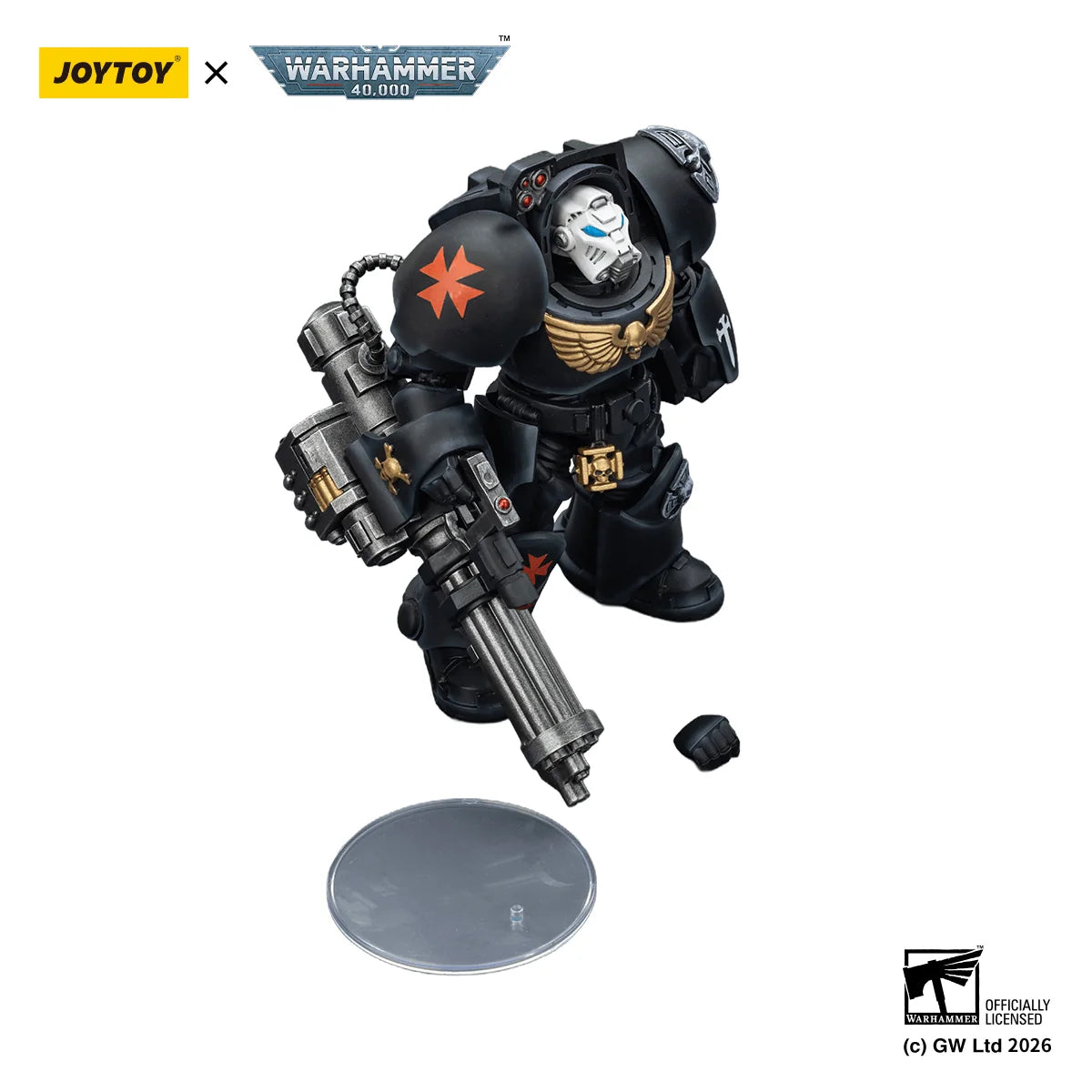 Black Templars Terminator 3 with Power Fist and Assault Cannon