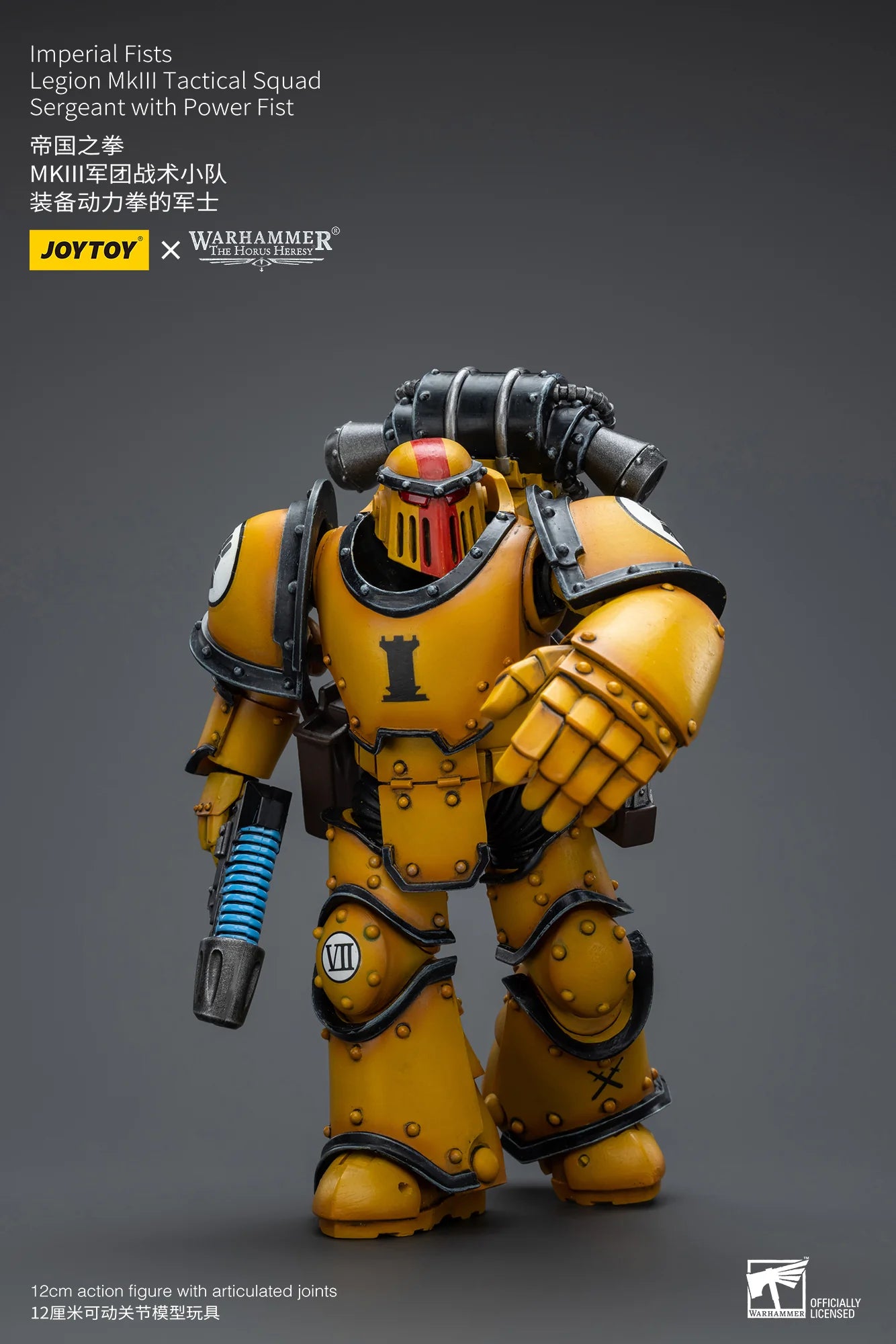 JOYTOY Warhammer 40K Imperial Fists Legion MkIII Tactical Squad Sergeant Action Figure