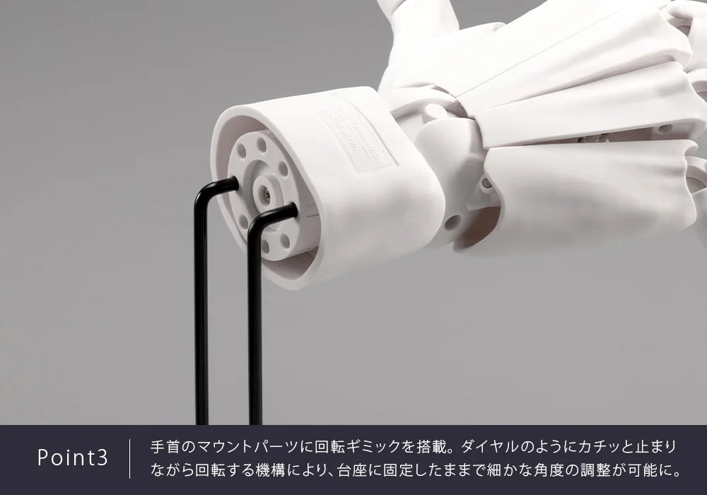 Kotobukiya Artist Support Item Men's Hand Model Right White