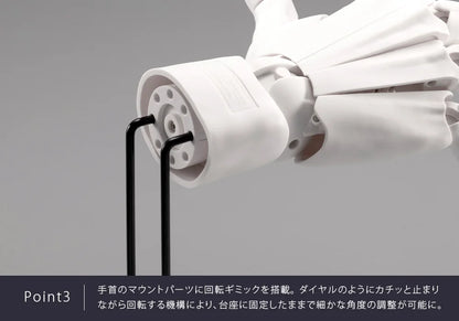 Kotobukiya Artist Support Item Men's Hand Model Right White