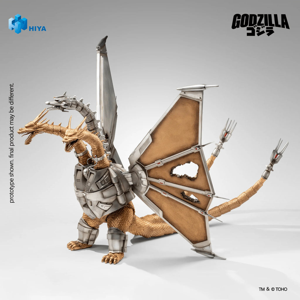 None Scale 13 Inch Godzilla vs. King Ghidorah Battle Damaged Mecha King Ghidorah Battle Damaged Action Figure