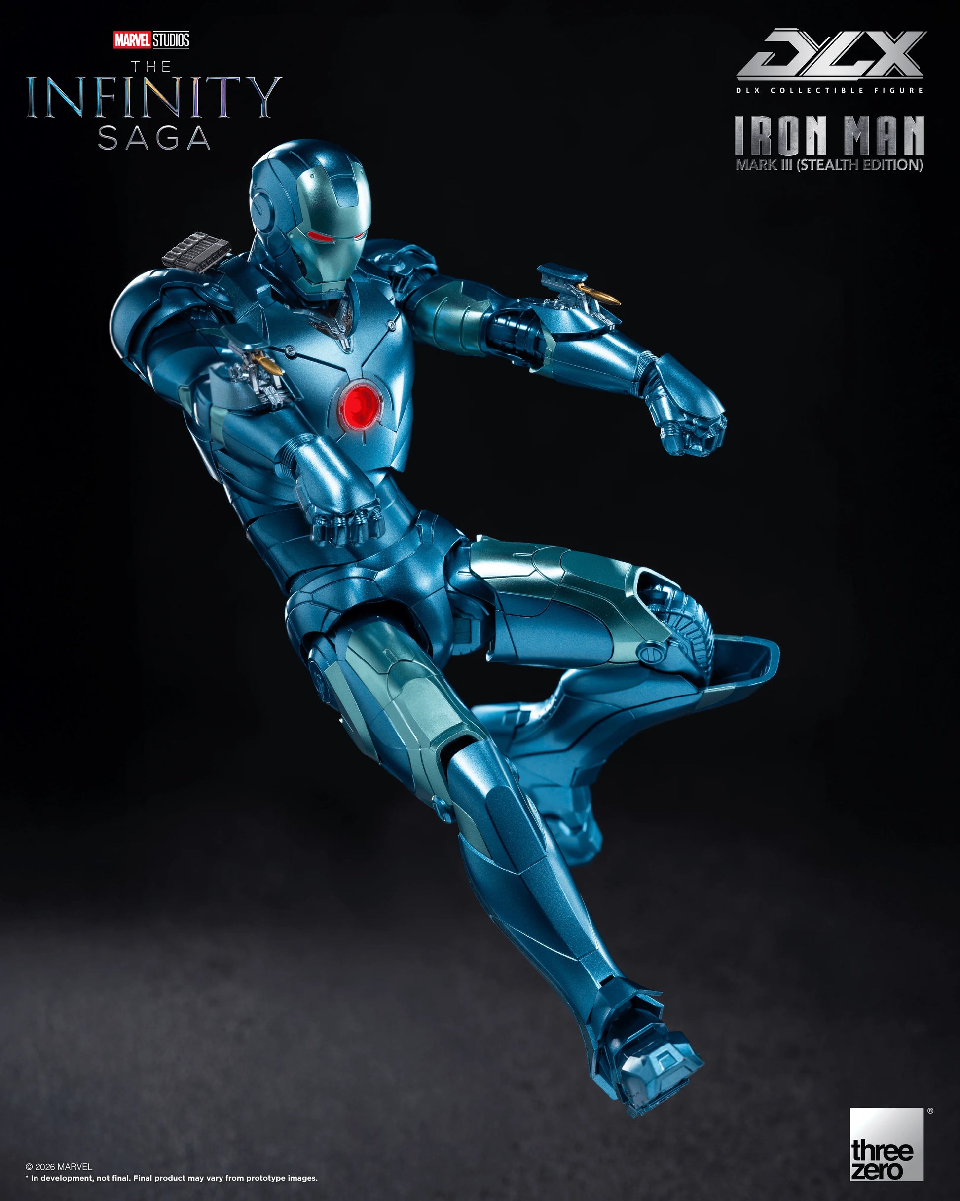 threezero DLX Iron Man Mark 3 Stealth Edition Action Figure