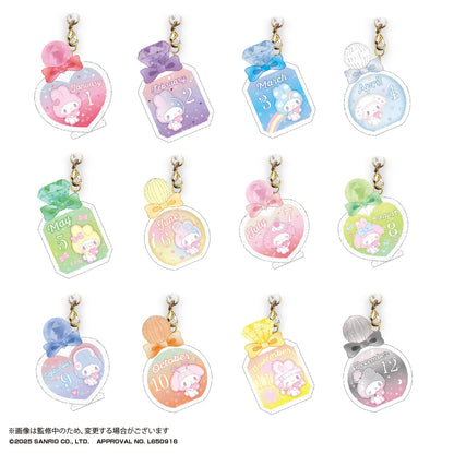 My melody Bithday PUKKURI Clear key holder