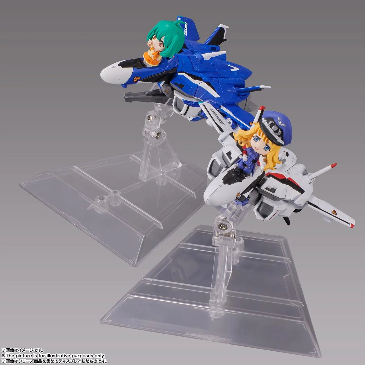 Bandai Spirits Tiny Session VF-25F Messiah Valkyrie Alto Macross Frontier Collectible Figure