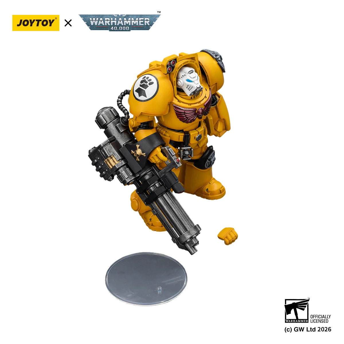 Imperial Fists Terminator 3 with Power Fist and Assault Cannon