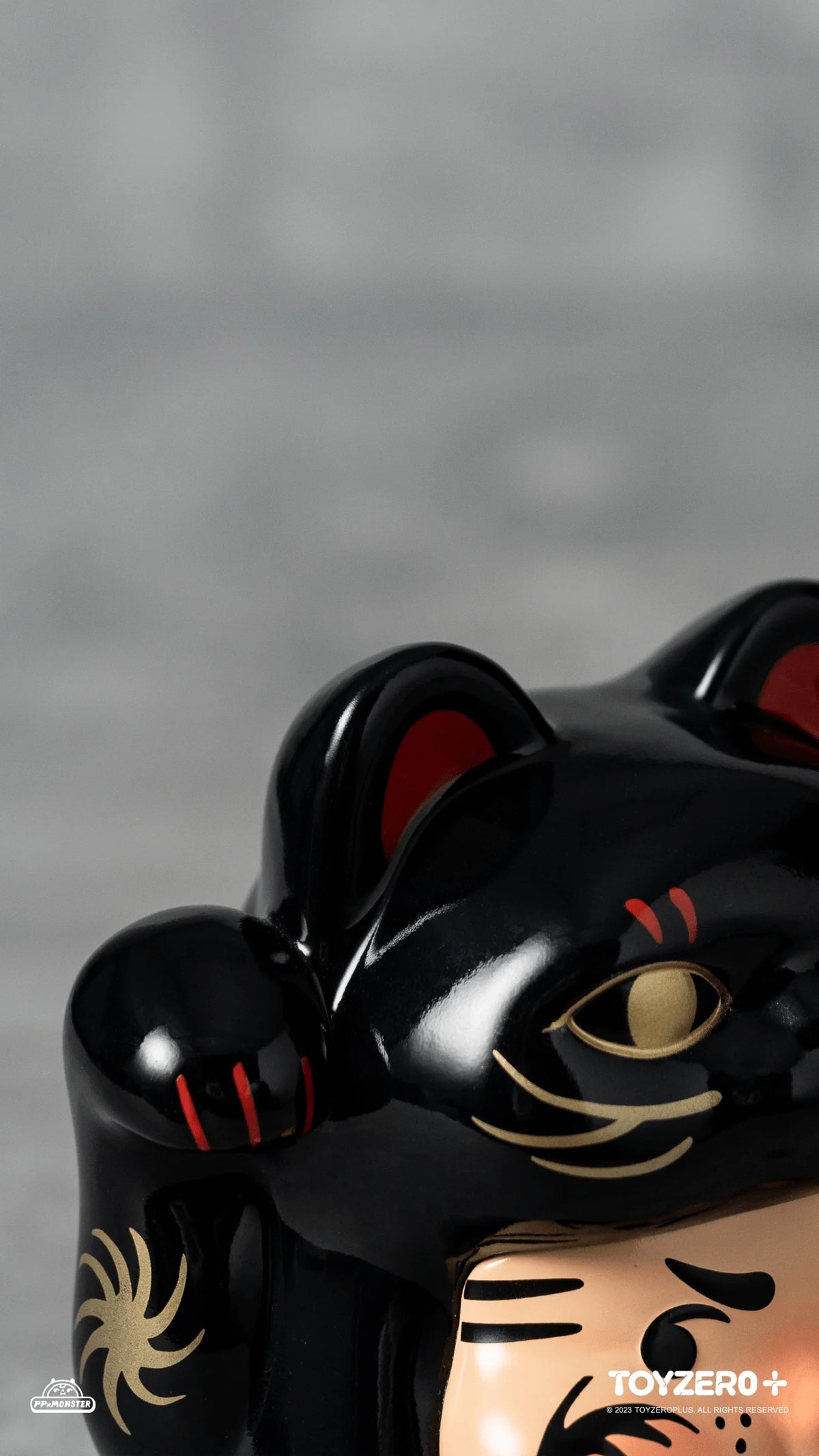 PP Lucky Cat Daruma (Black cat edition)