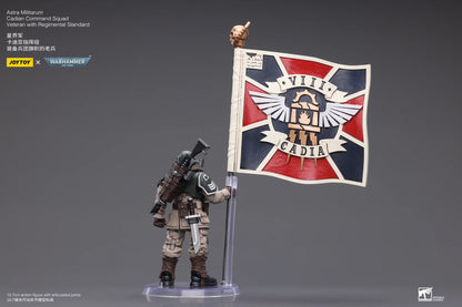 JOYTOY Warhammer 40K Cadian Command Squad Veteran Action Figure