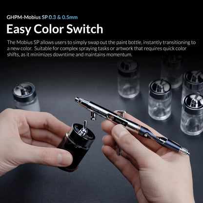 Gaahleri Premium Series Mobius SP Siphon Feed Airbrush