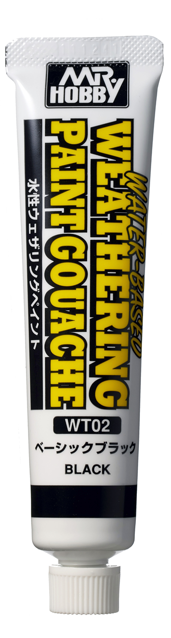 WATER BASED WEATHERING PAINT GOUACHE BLACK