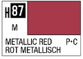 AQUEOUS HOBBY COLOR - H87 METALLIC GLOSS METALLIC RED (PRIMARY)