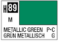 AQUEOUS HOBBY COLOR - H89 METALLIC GLOSS METALLIC GREEN (PRIMARY)