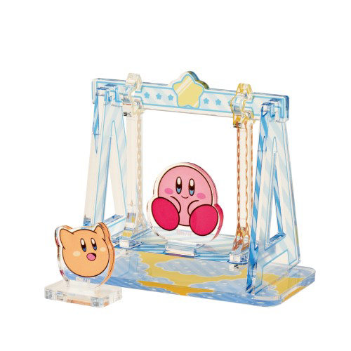 Moving Diorama Acrylic Stand (3) Swing (Kirby & Scarfy)