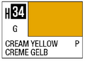 AQUEOUS HOBBY COLOR - H34 GLOSS CREAM YELLOW (PRIMARY)