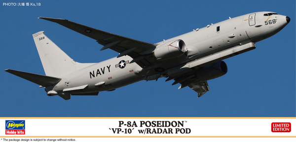 1/200 P-8A POSEIDON "VP-10" w/RADAR POD