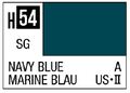 AQUEOUS HOBBY COLOR - H54 SEMI-GLOSS NAVY BLUE (US NAVY AIRCRAFT)