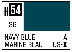 AQUEOUS HOBBY COLOR - H54 SEMI-GLOSS NAVY BLUE (US NAVY AIRCRAFT)
