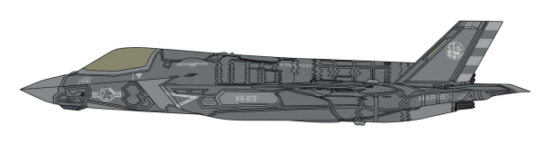 1/72 F-35 LIGHTNING II (B Version) "U.S.NAVY VX-23 Test of taking off and landing on KAGA"