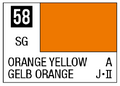Mr Color Spray - S58 Orange Yellow (Semi-Gloss/Aircraft)