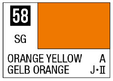 Mr Color Spray - S58 Orange Yellow (Semi-Gloss/Aircraft)