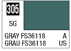 Mr. Color 305 - Gray FS36118 (Semi-Gloss/Aircraft)