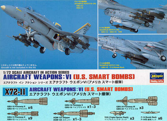 [X72-11] 1:72 AIRCRAFT WEAPONS VI : U.S. SMART BOMBS