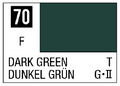 Mr Color Spray - S70 Dark Green (3/4Flat/Tank)