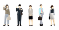1/80 Scale super minifigure series8 Expert Office Worker Set 2