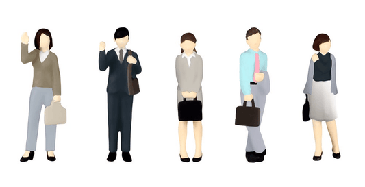 1/80 Scale super minifigure series8 Expert Office Worker Set 2