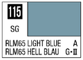 Mr Color Spray - S115 RLM65 Light Blue (Semi-Gloss/Aircraft)