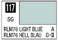 Mr Color Spray - S117 RLM76 Light Blue (Semi-Gloss/Aircraft)