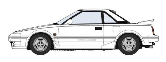 1/24 TOYOTA MR2 (AW11) EARLY VERSION WHITE LANNER
