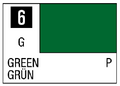 Mr Color Spray - S6 Green (Gloss/Primary)