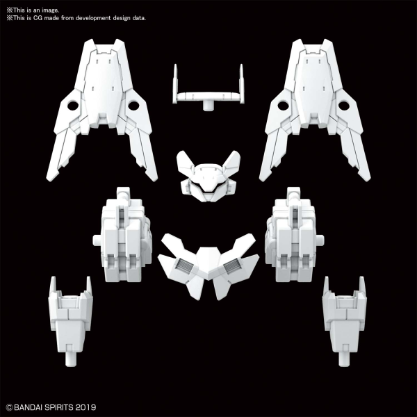 30MM 1/144 OPTION ARMOR FOR COMMANDER [CIELNOVA EXCLUSIVE/ WHITE]