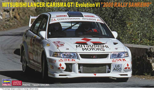 1/24 MITSUBISHI LANCER (CARISMA GT) Evolution VI "2000 RALLY SANREMO"