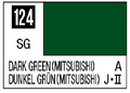 Mr. Color 124 - Dark Green (Mitsubishi) (Semi-Gloss/Aircraft)