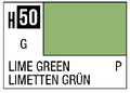 AQUEOUS HOBBY COLOR - H50 GLOSS LIME GREEN (PRIMARY)