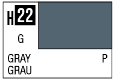 AQUEOUS HOBBY COLOR - H22 GLOSS GRAY (PRIMARY)